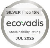 EcoVadis Silbermedaille für Nachhaltigkeit | Top 15% Weltweit